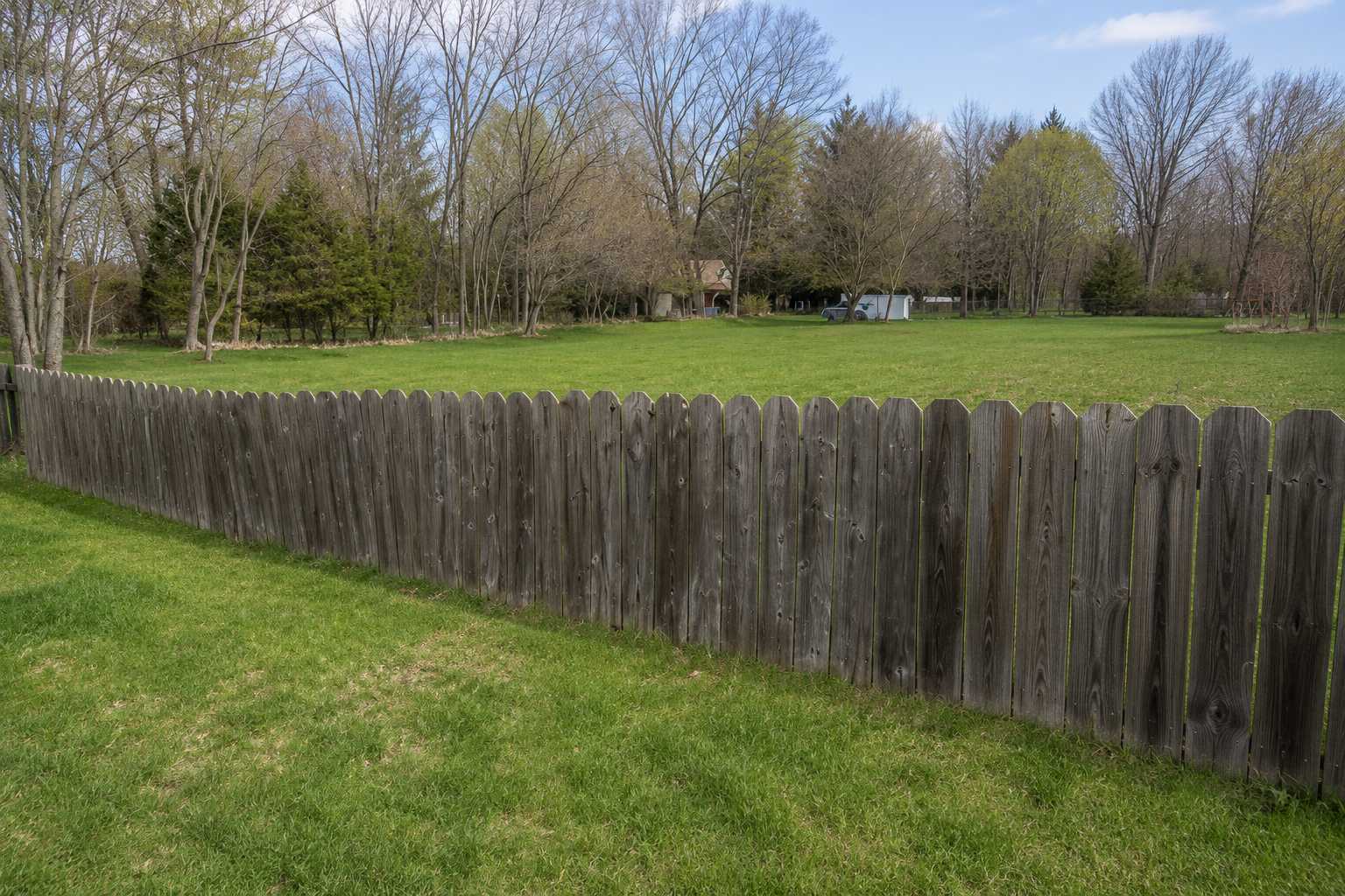 Old Damaged Fence Before